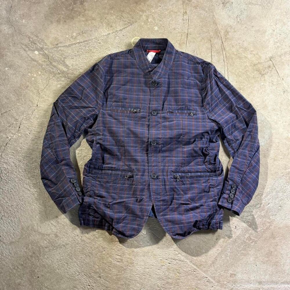 Y2K Goth Grunge Button Up Jacket